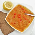 Vegan Red Lentil and Carrot Soup with a Zesty Twist of Lemon